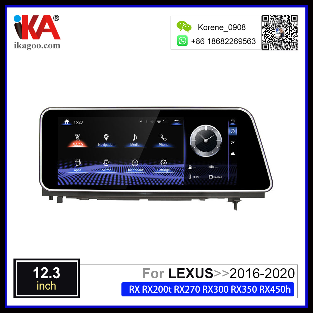 Lexus RX RX200t RX270 RX300 RX350 RX450h 2016-2020 12.3